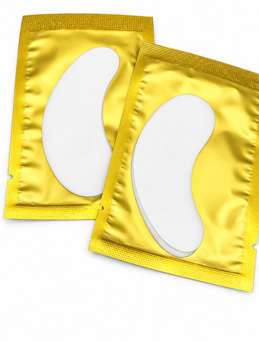 Gold gel under eye pads for lash extension appointments